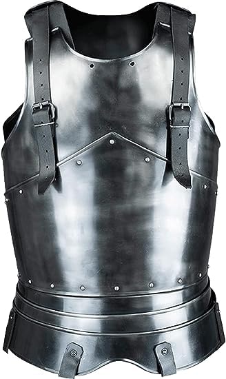Medieval Blackened Ortwin Cuirass Gothic Armour Coustume