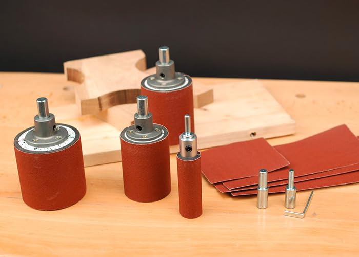 Sauter Juego de 4 manguitos de lijado en caja de madera