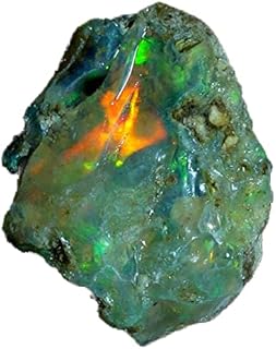 27.30Cts 100% A+ Natural Ethiopian Welo Opal Rough Stone, Raw Crystal, October Birthstone, Jewelry Making Gemstone, Ultra Fire Striking Opal, Opal Rock, Handpicked Stone, Size-16X27X15MM