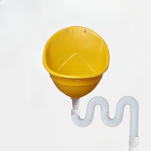 ZLBYXLU 壁に取り付けられた男性用プラスチック小便器尿ダイバーター、ポータブル高効率洗浄小便器,屋外建設用仮設小便器 ポータブル効率的なキャンプ小便器 (排水管150cm,B)