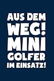  Minigolf: Minigolfer im Einsatz!: Notizbuch / Notizheft für Indoor Minigolf-Platz A5 (6x9in) liniert mit Linien