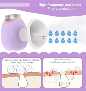 ProttyLife Eye Steamer, Portable Facial Steam Sprayer with Heated Mist, Moisturizing Eye Treatment