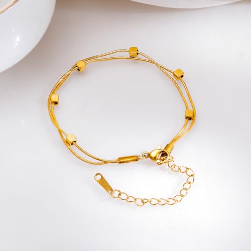 Image of Rubans Demi Fine Stainless Steel Bracelet Waterproof Gift for Women & Girls