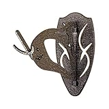 Skull Hooker Big Hooker European Trophy Mount – Perfect Kit for Hanging and Mounting Taxidermy Elk, Moose, Caribou Antlers Skulls for Display – Graphite Black