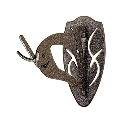 Skull Hooker Big Hooker European Trophy Mount – Perfect Kit for Hanging and Mounting Taxidermy Elk, Moose, & Caribou Antlers Skulls for Display – Graphite Black