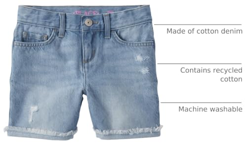 Image of The Children's Place Girls' Denim Bermuda Shorts