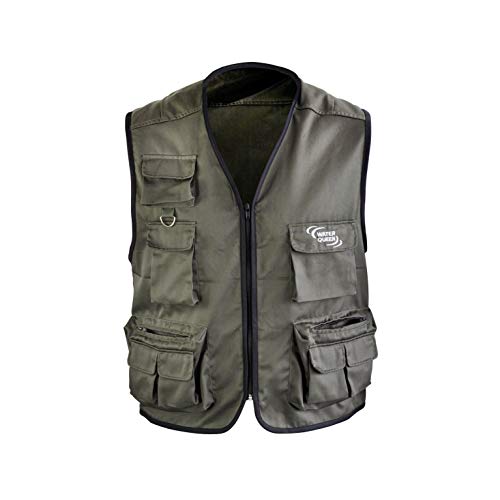 Gilet De Peche Water Queen 10 Poches Kaki Cover