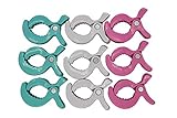 Pinzas para Cochecito de Bebe, 9 Ud. Clips de Cochecito Univ