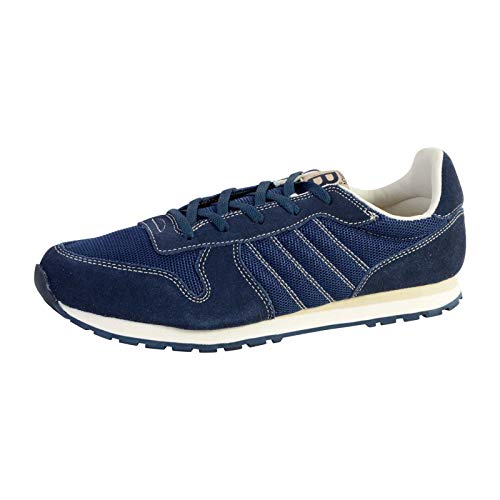 Bensimon Homme Runnings Baskets chaussures de tennis légères en toile de coton bleu marine