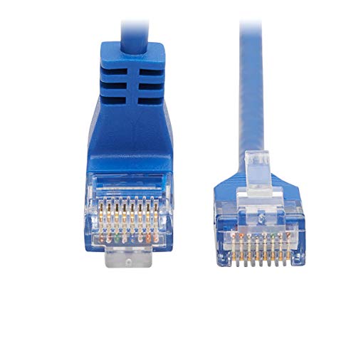 Cable Ethernet Cat6 Tripp Lite Up Angle 2 ft Azul miniatura 3