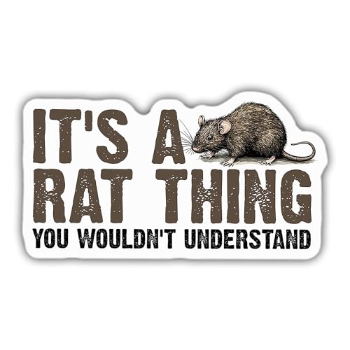 Rat Sticker Rat Lover Decal Cute Animal It's A Rat