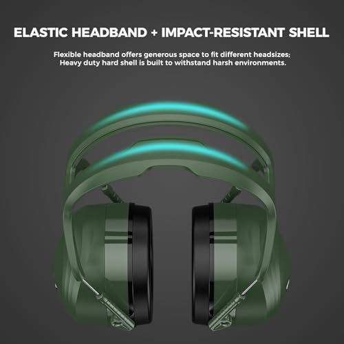 Image of ProCase Extra Large SNR 37dB Noise Cancelling Headphones NRR 30dB Ear Muffs | Hearing Protection for Adults Noise Reduction, Wide Size Adjustment and Comfortable
