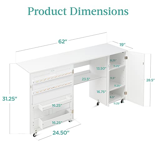 Best Choice Products SKY6515 Large Folding Sewing Table thumb #2