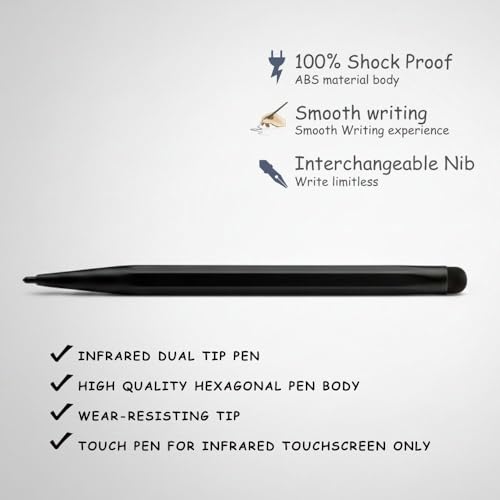 Image of Writing Pen for Digital Board /Stylus (MAXHUB /SEEWO /Samsung /LG /VIEWSONIC /BENQ /Philips) All Brand Interactive Flat Panel Compatible - 1 Qty. Non Magnetic & Shockproof