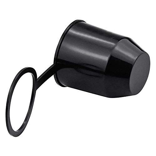 LSGGTIM Tappo di Protezione per Gancio di Traino, Tappo Gancio Traino Rimorchio Plastica Copri Sfera di Traino 50mm Copertura del Gancio di Traino Palline per Auto,Camper,Nero