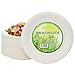 EXNIMA, Pack 50 Platos Desechables Biodegradables, Hechos de Fibra de Caña de Azúcar, Natural, 100 % Biodegradable, Redondo, Planos, para Comidas, Cenas, Barbacoa, Fiestas, Cumpleaños.
