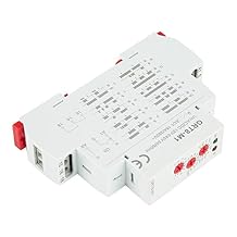 Multifunctional Time Delay Relay, 10 Functions DIN Rail Mount Contactor Isolator Voltage Multifunction On Off Digital Timing Input Output Control Relay GRT8 M1 AC DC 12V 240V