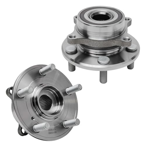 Image of Detroit Axle - 2pc Front Wheel Bearing Hubs for 11-17 Honda Odyssey, 5-Lug Wheel Bearing & Hubs Assembly 2011 2012 2013 2014 2015 2016 2017 Replacement