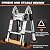 Telescoping Ladder 12.5 Ft, A Frame Compact Aluminum Extension Ladder with Tool Platform and Stabilizer Bar, Portable Telescopic Ladder for Outdoor Camper Trips Motorhome, 330lbs Capacity