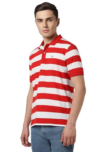 Image of Peter England Men's Cotton Regular Fit Polo T-Shirt
