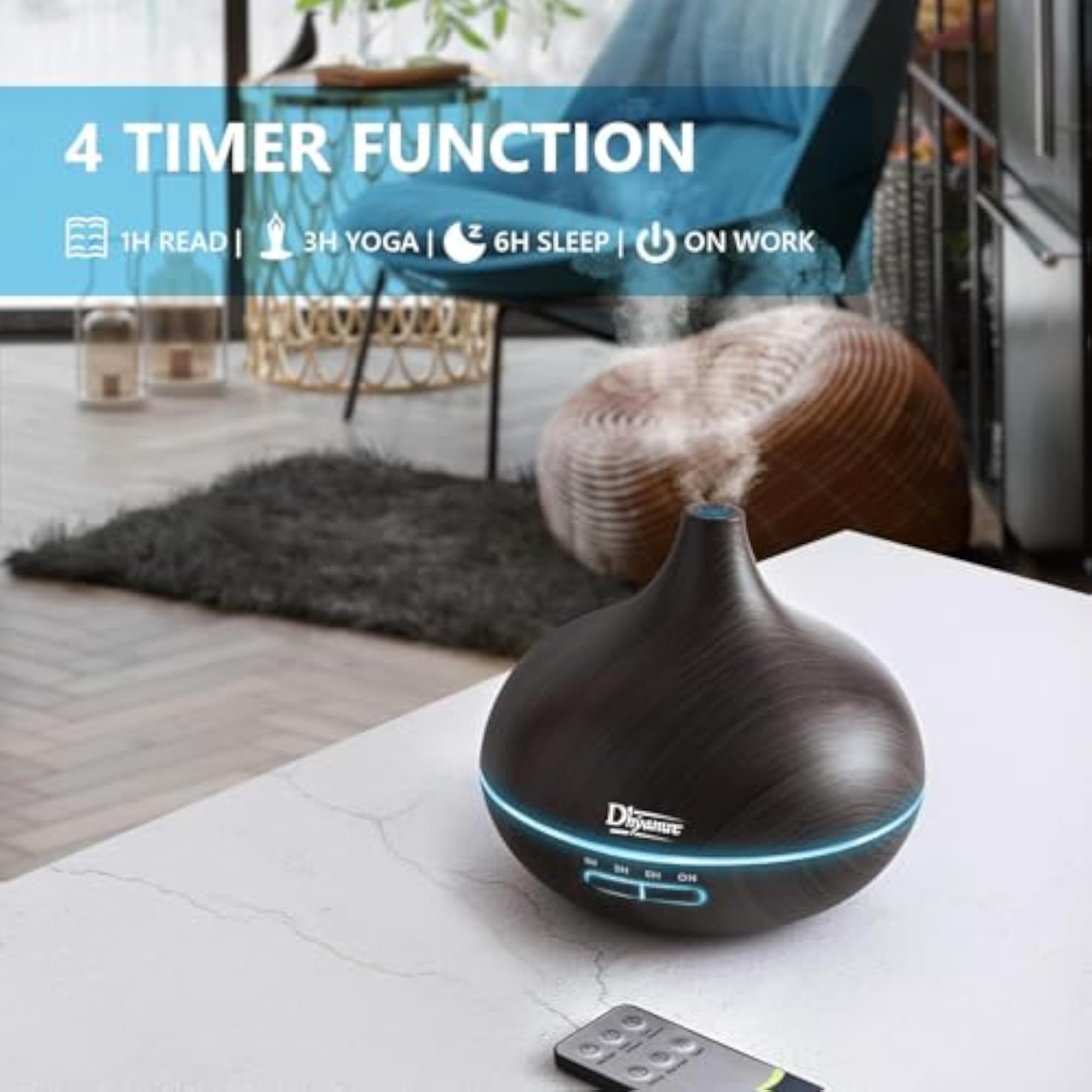 Premium 5 in 1 Ultrasonic Aromatherapy Scented Oil Diffuser, Gift