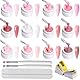 Builder Gel für Nägel 12 Farben, Aufbaugel für Gelnägel Rosa, UV Nagelgel Set zur Nagelverlängerung Modellage Nail Art Base Verstärkung, Nagellack für Nägel Selber Machen