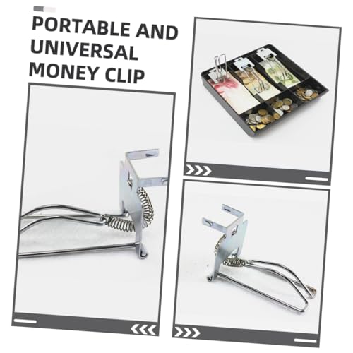 3pcs Heavy Duty Cash Register Clips Cash Fixing Clamps for Secure Bill and Coin Organization Money Tray Replacement for Shops and Businesses3