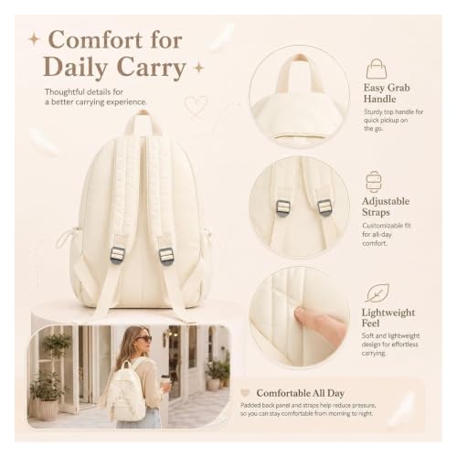 Mochila de nailon con diseño de ala para salidas urbanas de mujer 3