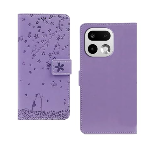 Image of amazon basics Realme 16 Pro Plus 5G Flip Cover | Card Pockets Wallet & Stand | Flip Cover for Realme 16 Pro Plus 5G (Purple Tree)