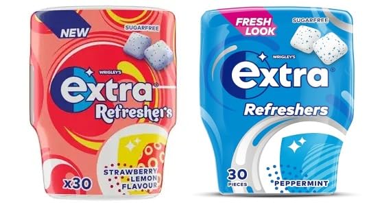 See full amazon price history chart for Wrigleys Extra Refreshers Chewing Gum (Strawberry, Lemon, Peppermint Flavours) Sugar Free 30 Pieces 67gm (Pack Of 2) Wrigleys Extra Refreshers Chewing Gum (Strawberry, Lemon, Peppermint Flavours) Sugar Free 30 Pieces 67gm (Pack Of 2) (B0D2XZ8L85) Amazon Price History, Amazon Price Tracker