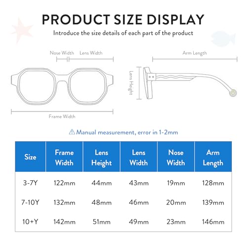 OLIVIO&CO Kids Sunglasses Youth Beach Sun Glasses Lightweight TR90 Frame UV400 Polarized Outdoor Shades for Boys Junior4