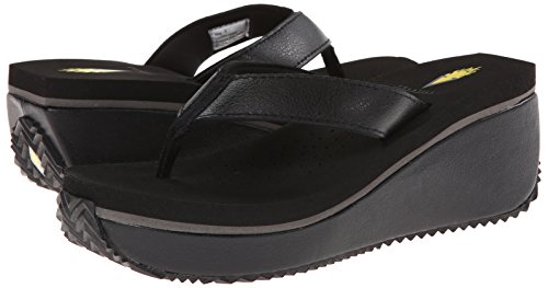 Volatile Womens Frappachino Platform Casual Sandals Casual Low Heel 1-2" - Black - Size 8 M #TOP6