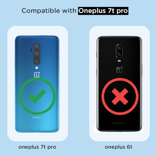 Image of Pikkme Back Cover for OnePlus 7T Pro Mag-Safe Shockproof PC + TPU Protective Case Magnetic Support Bumper Case (Transparent Mag-Safe)