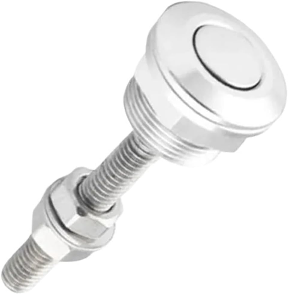 Universal Engine Hood Lock Push Button Billet Quick Release Fasteners Set Racing Car Front Bumper Hood Pin Engine Bonnet Lock Latch Clip Body Kit Suitable for Modified Cars(Blue)