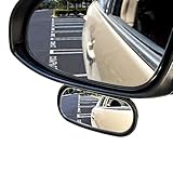 X-STYLE 車用 サイドミラー ドア補助ミラー 曲面鏡 アンダー ガラス飛散防止 大視野 後方確認 死角防止 左右兼用 1個セット