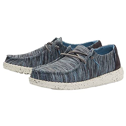 Image of HEYDUDE Women's Wendy Chambray | Women's Shoes | Women's Lace Up Loafers | Comfortable & Light-Weight