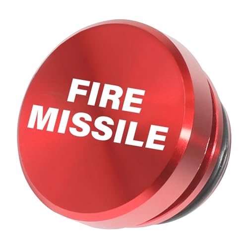 Image of bylikeho Cigarette Lighter Plug Cover,Aluminum Cigarette Lighter Plug Plug,Car Accessories Button Decorations Plug,Fits Most Automotive Vehicles Boats with Standard 12 Volt Power Source (Red /Fire)