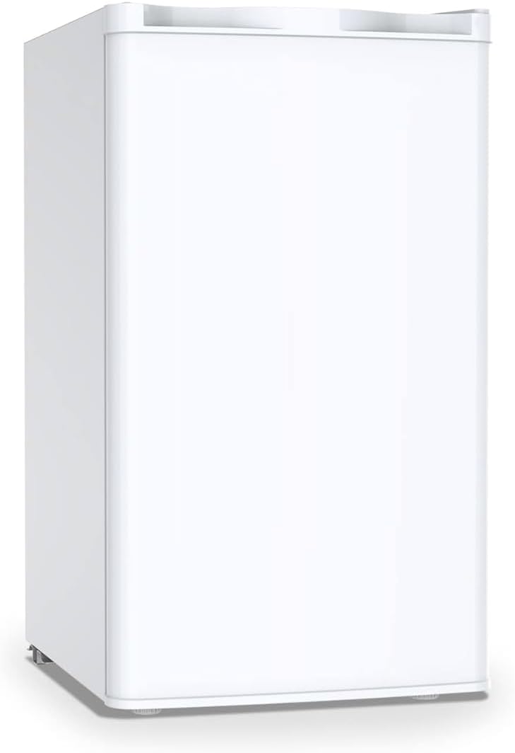 Premium Mini Fridge Appliances Compact Small Apartment Size 3.2 Cu Ft Refrigerator in White