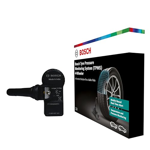 Bosch Tyre Pressure Monitoring System (TPMS) for Cars with tubeless Tyres | Pack of 4 sensors |...