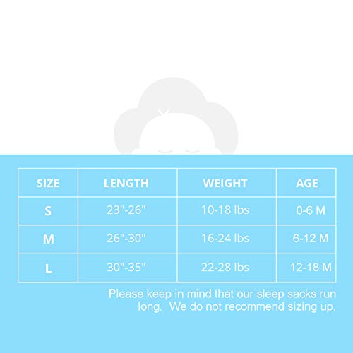 Tinyhuman 100% Organic Cotton Sleep Sack - Wearable Baby Blanket, Swaddle Transition Sleeping Bag, Gender Neutral (Beige, Medium) #TOP4