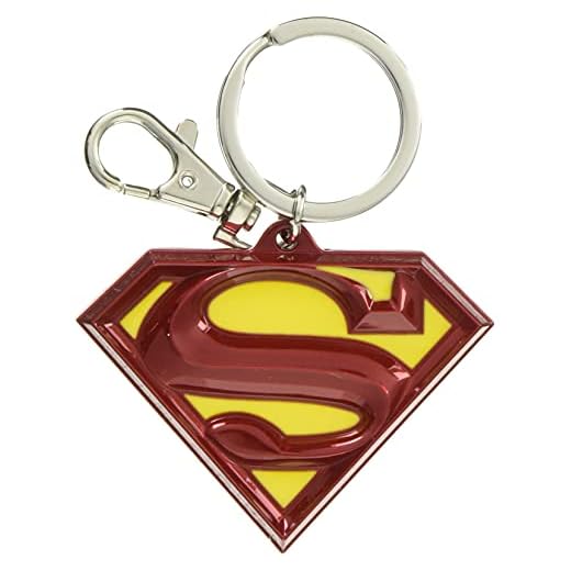 DC Llavero de peltre con logotipo de Superman de color