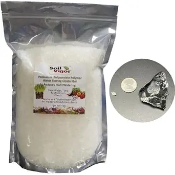 5 LBS Super Absorbent Polymer Potassium Polyacrylate Water Retaining Crystals for Plants and Soil Moisture Retention