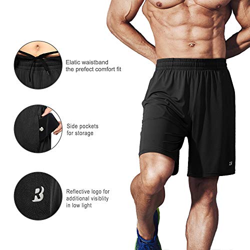 Roadbox Workout Shorts for Men Athletic Gym Running Basketball Quick Dry Short 7 Inch with Pockets for Fitness Sports 2 Pack4