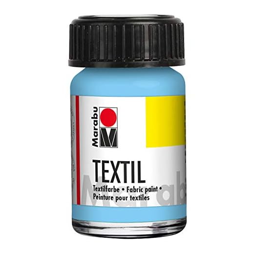 Marabu Textil - Pintura textil (15 ml), color azul claro