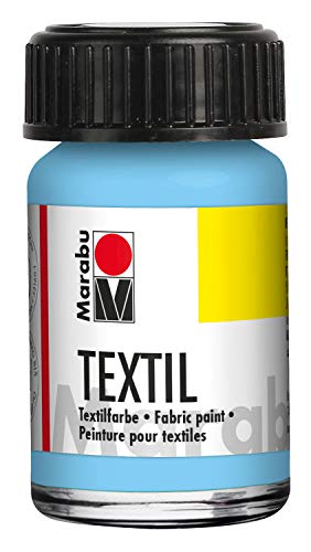 Marabu Textil - Pintura textil (15 ml), color azul claro