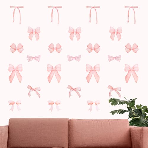 28 Pegatinas de lazo para pared, decorativo, removible miniatura 1