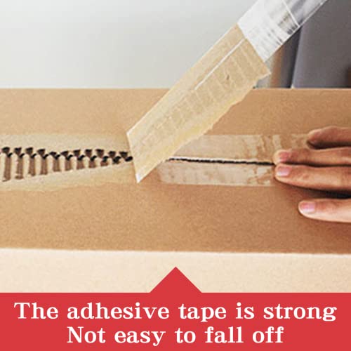 Image of OWLKELA Noiseless Shipping Packaging Tape 1.97 inch x 32.8 Yd, 3 Pack Heavy Duty Clear Packaginging Tape with Dispenser, Moving Tape, Box Tape, Strong Seal on All Box Types, 1.02 inch Core