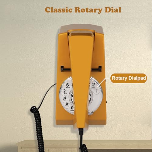 Teléfono Retro de Pared con Cable Estilo Vintage miniatura 3
