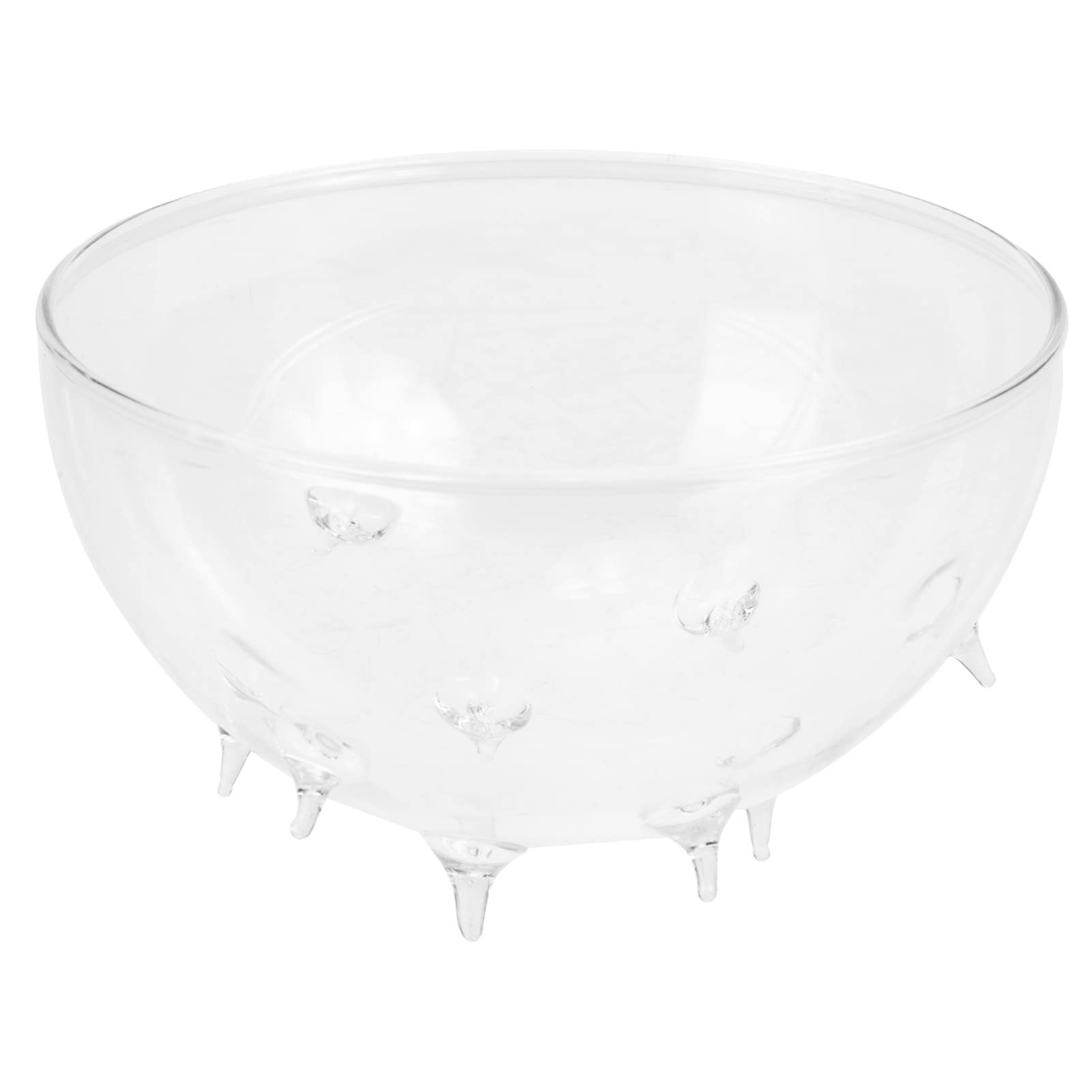 Saladier En Verre Design élégant - Bord Doré, Multifonction Pour Fruits, Desserts, Salades - Ustensile Cuisine Déco - 7