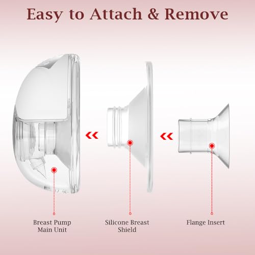 Flange Inserts 10PCS 13/15/17/19/21mm*2 Compatible with Momcozy S9/S9pro/S10/S12/S12pro/Spectra/Medela/TSRETE 24mm Breast Pump Shields/Flanges, Reduce 24mm Tunnel Down to Correct Size